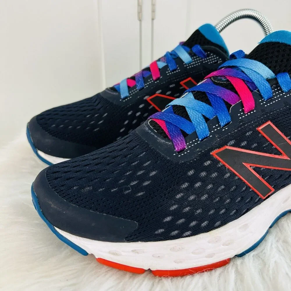 New Balance 680v6 Running Shoes Black Outerspace Ghost Pepper Colorful Womens 8 - Picture 2 of 8